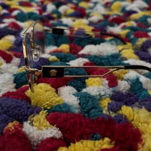 Versace Gold and Black Men's Glasses